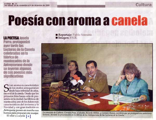 La Canela en la prensa: El Efebo