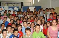 Visita de Carmen Ramos al colegio Vicente Espinel