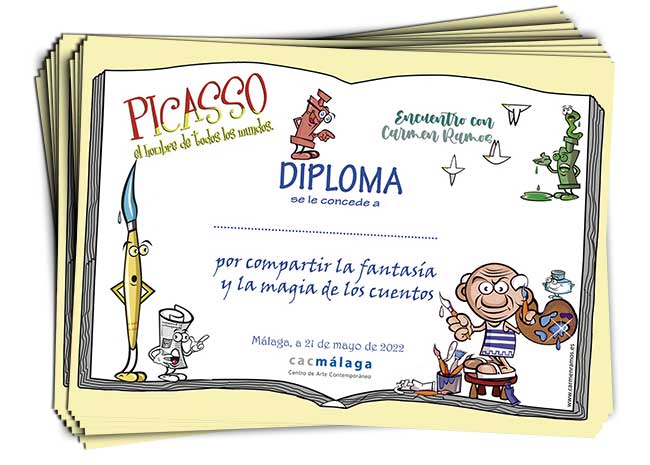 diplomas Picasso en el CAC-MALAGA