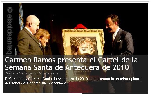Presntaci&oacute;n Cartel Antequera Semana Santa 2010